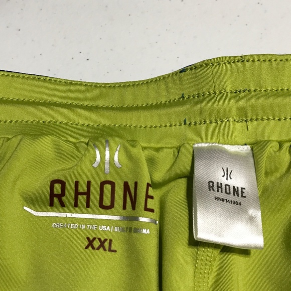 Rhone Active Shorts Mens XXL Lined 5" Workout Run Gym Blue Stretch Polyester 2XL - Picture 5 of 12